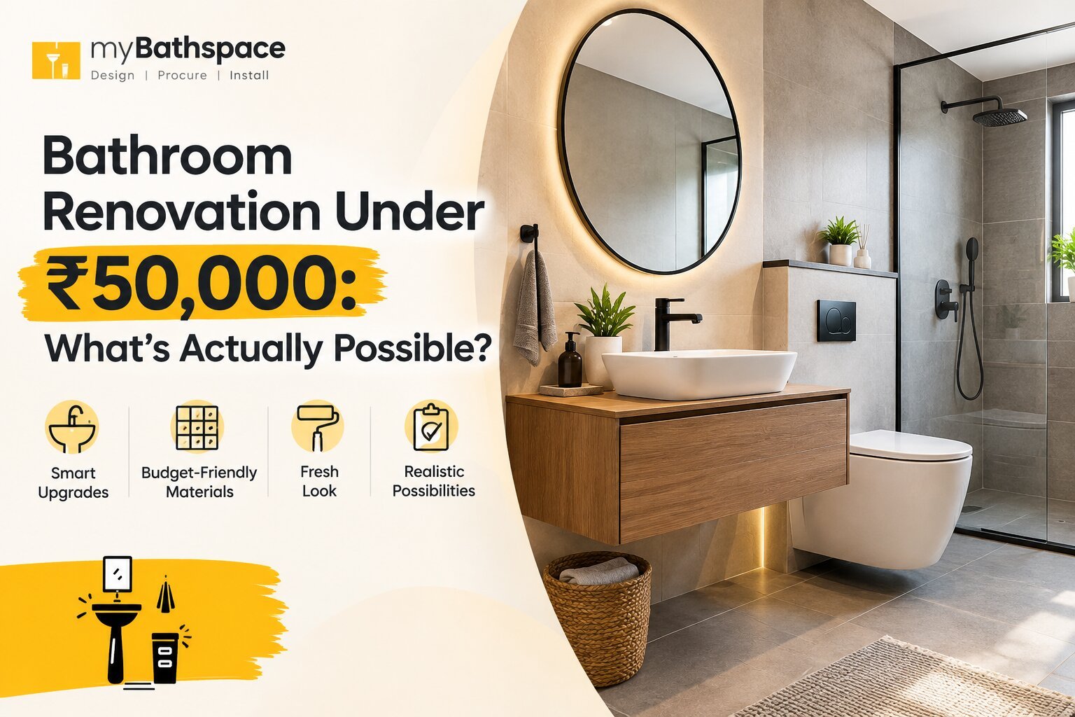 Bathroom Renovation Under ₹50,000: What’s Actually Possible?